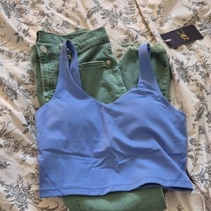 Buffalo David Bitton Green Skinny Jeans